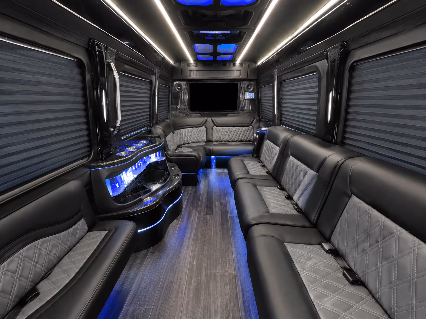 nashville 30 passenger party bus inside